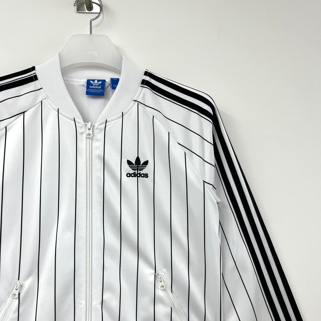아디다스 스트라이프 화이트 트랙탑 져지 상품이미지4