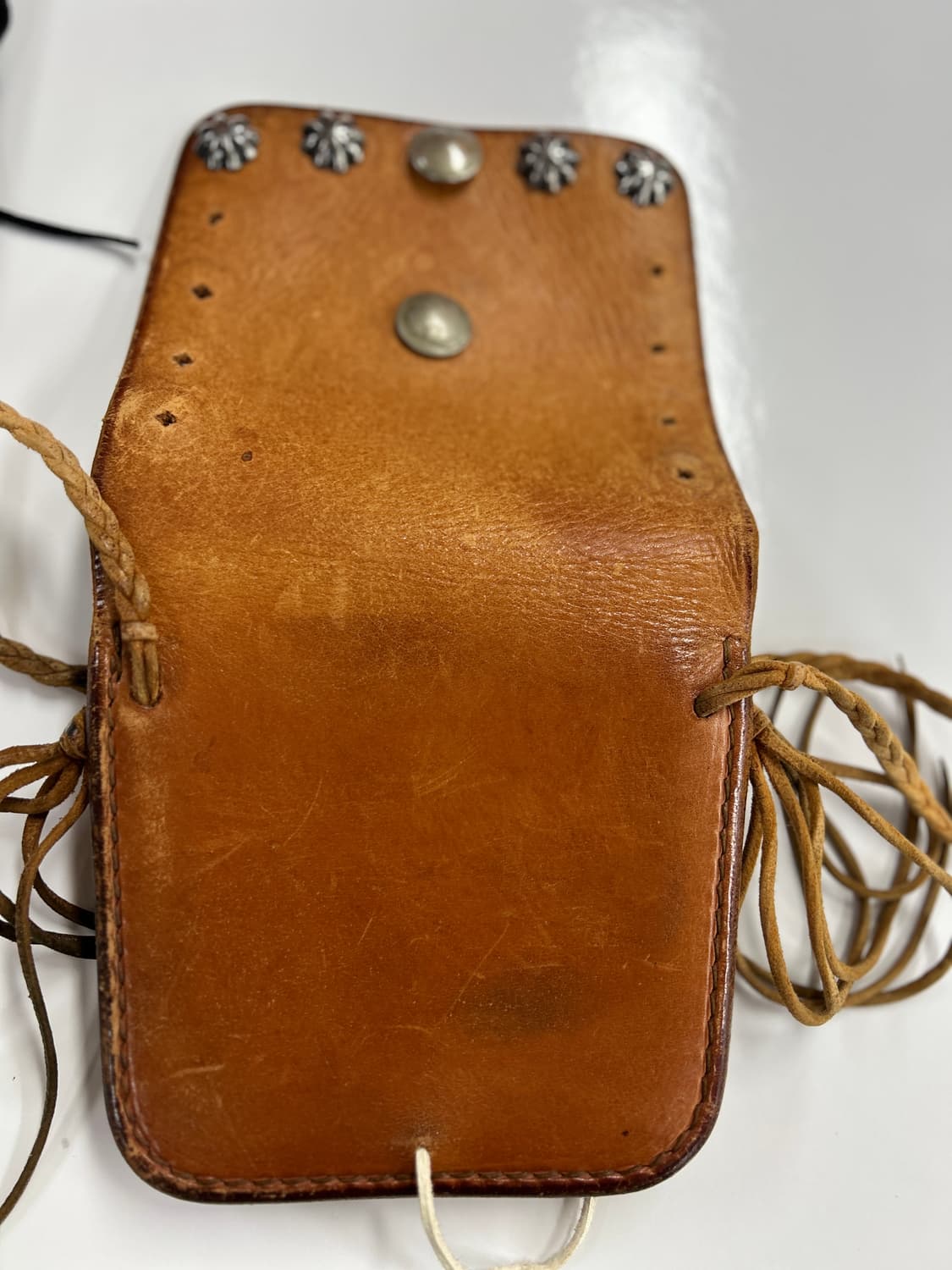 GOROS 올드고로스 새들레더 콘초 메디슨 백 상품이미지5