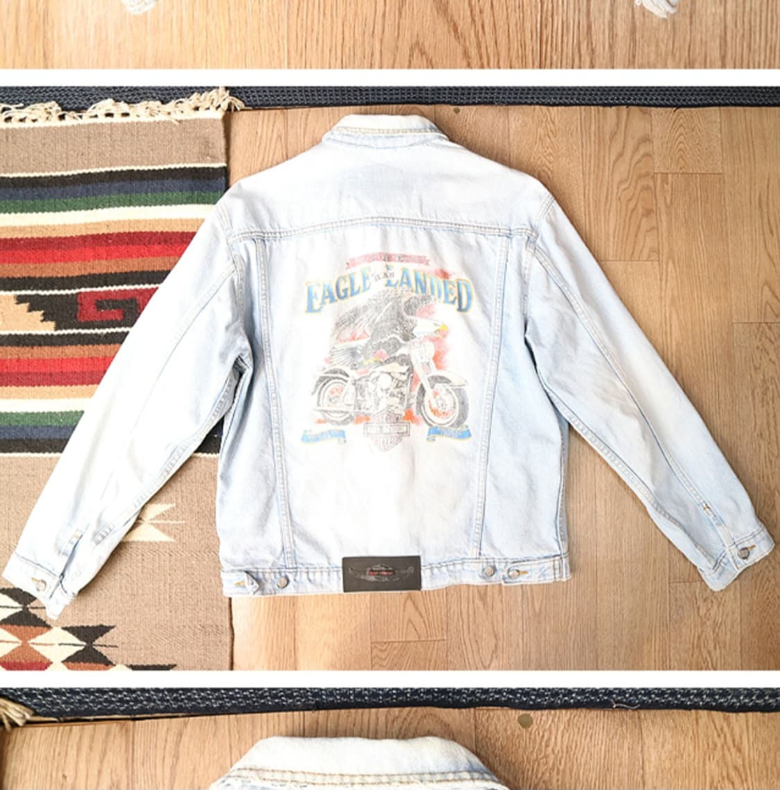 
미국산 90S Harley Davidson 할리데이비슨 빈티지 데님자켓 상품이미지6