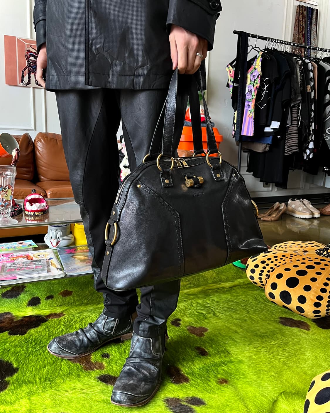 2000s SAINT LAURENT Lambskin Muse Bag 상품이미지2