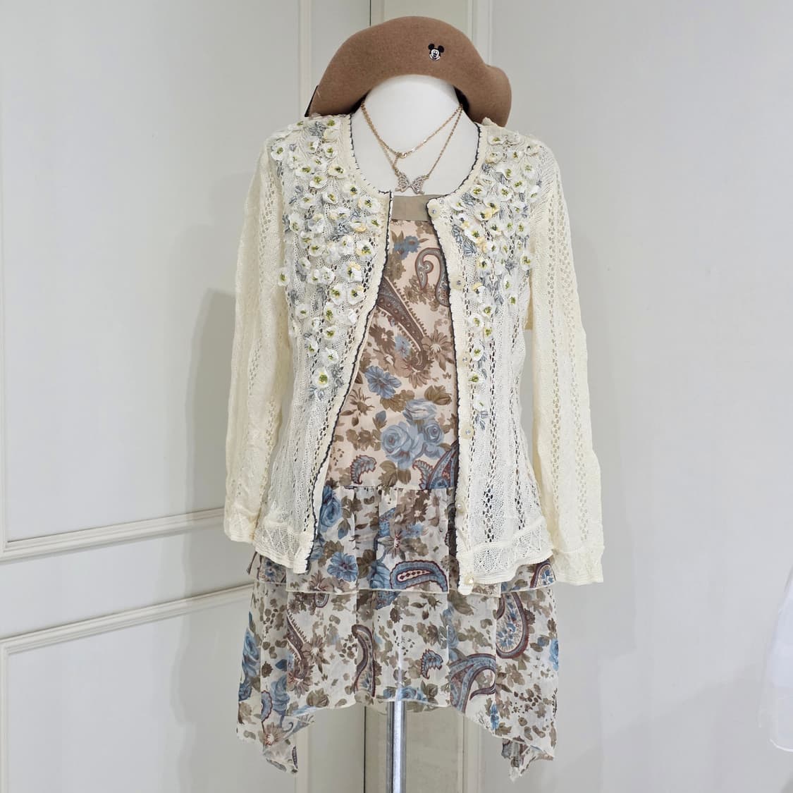 일본빈티지)아오이유우 모리걸st 엑시즈팜 플로럴 코디세트 오월에스닉y2k 상품이미지5