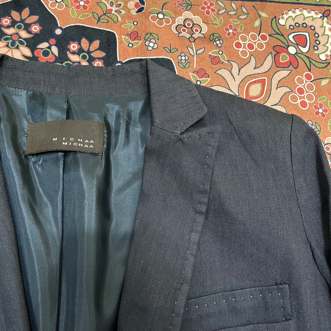 미샤 린넨 혼방 원버튼 싱글 자켓 91-103-165 상품이미지3