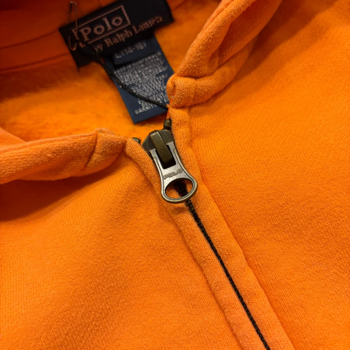 [L] 폴로 랄프로렌 오렌지색 스웻 후드집업 C117 상품이미지4