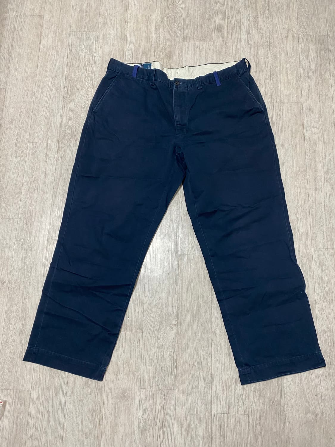 빈티지 90s 폴로 랄프로렌 프레스턴 치노 팬츠 네이비 상품이미지2