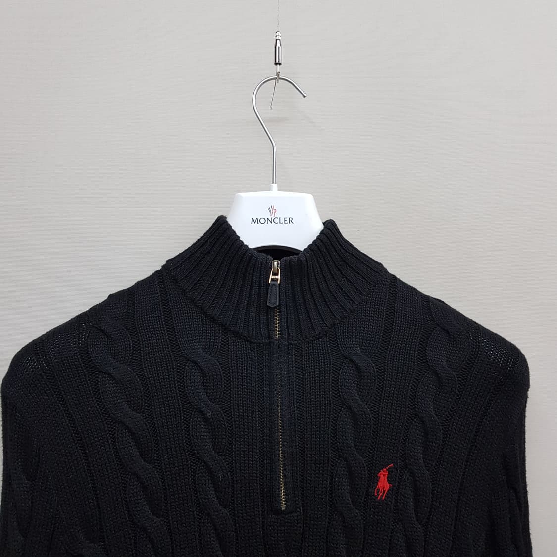 폴로 랄프로렌  케이블 코튼 하프집업 니트 XS사이즈 상품이미지2