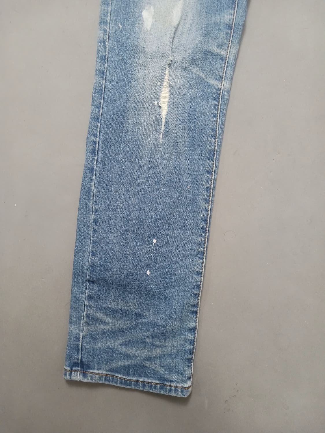 [34] 디스퀘어드2 화이트페인트 디스 슬림진 청바지 상품이미지3