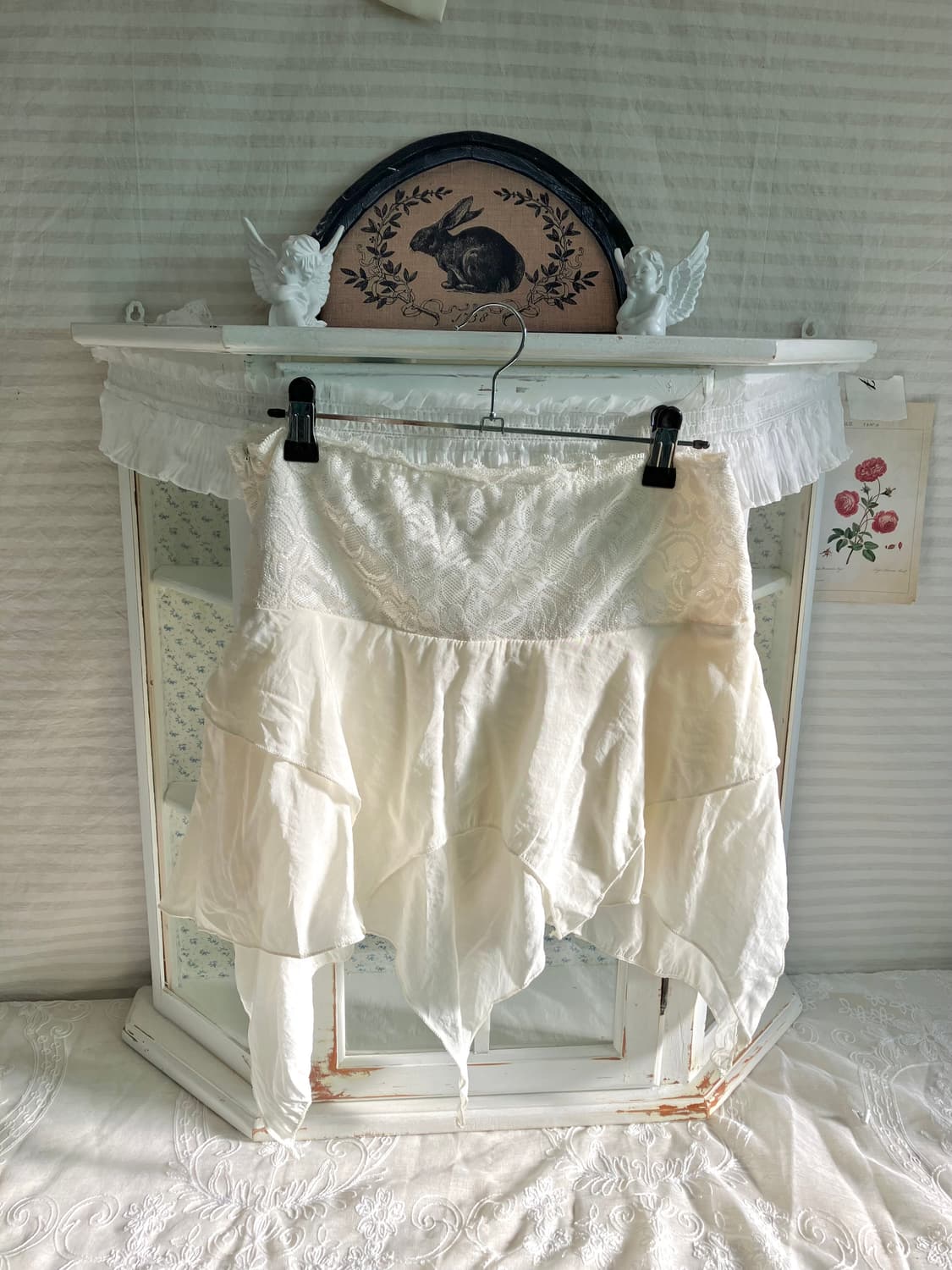 화이트 레이스 프릴 스커트 상품이미지1