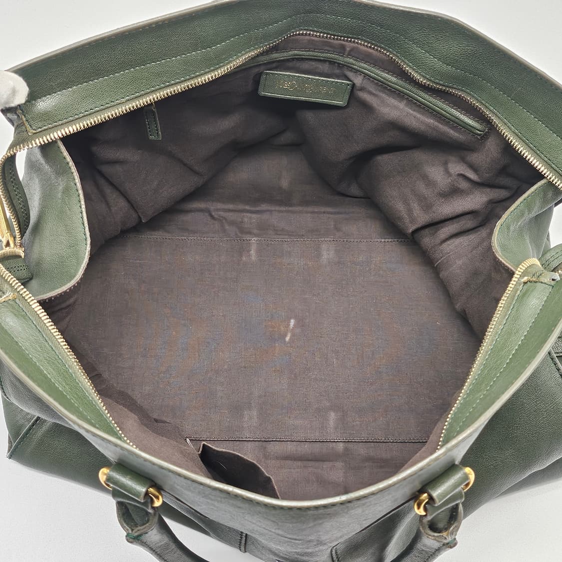 정품 입생로랑 카바시크 토트백 (다크그린) 상품이미지8