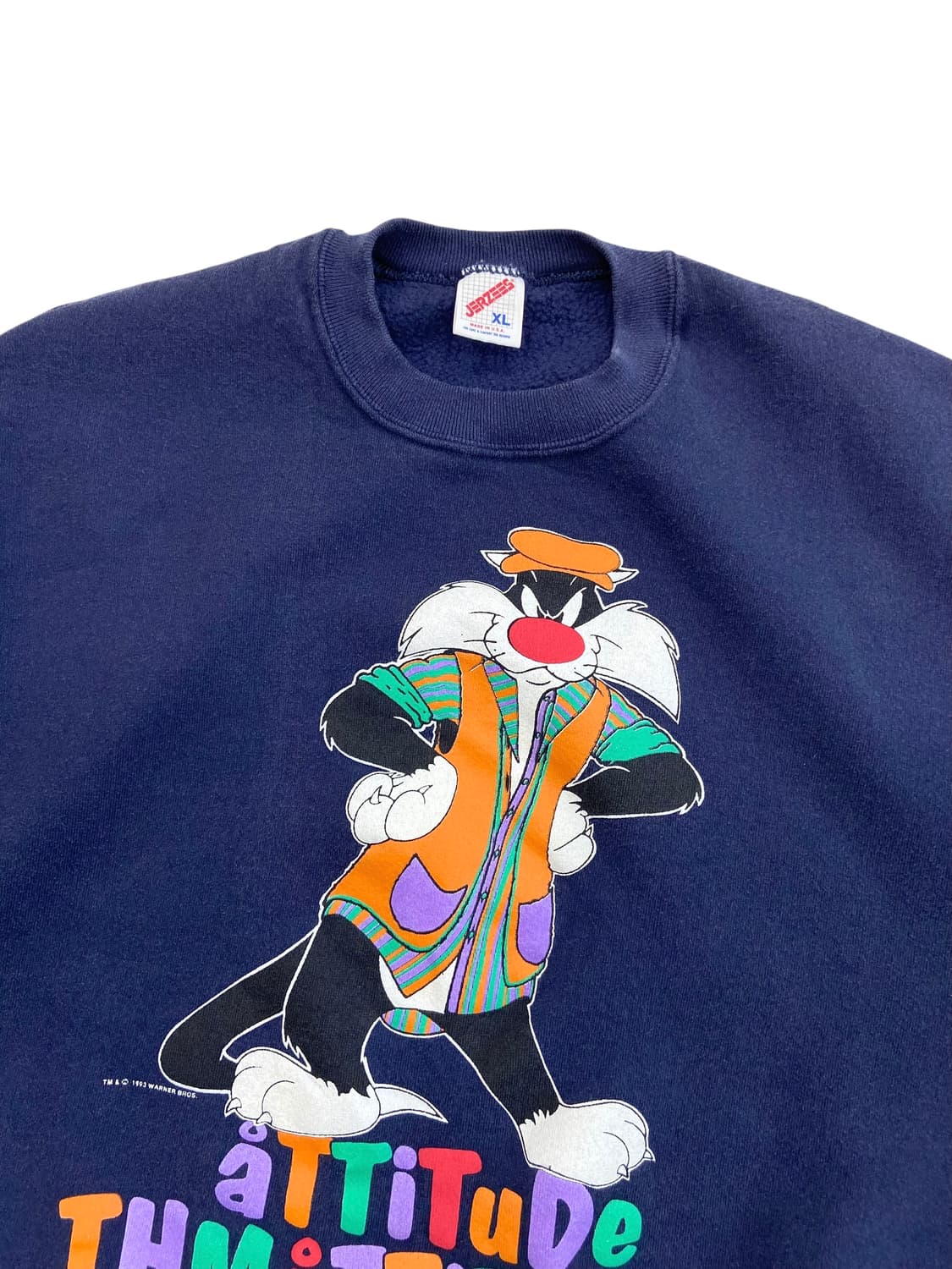 90's 루니튠즈 실베스터 50/50 스웻셔츠 상품이미지3