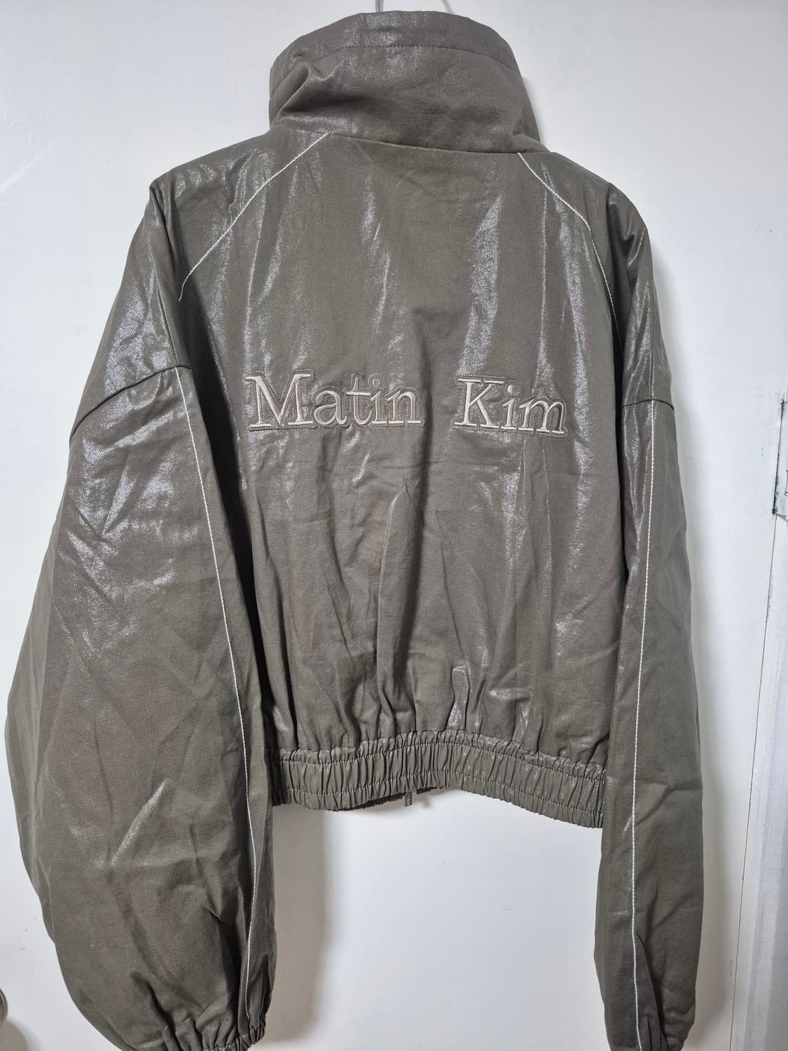 마뗑킴MATIN ROUGH COATING CROP BOMBER 자켓 상품이미지9
