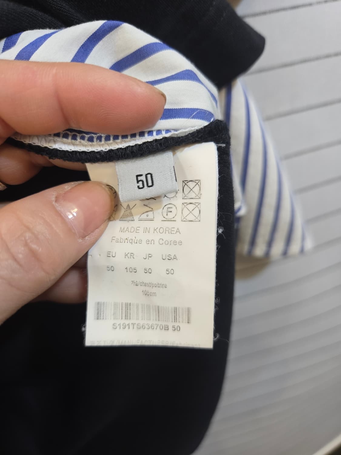 솔리드옴므 레이어드 반팔 티셔츠 블랙 상품이미지4