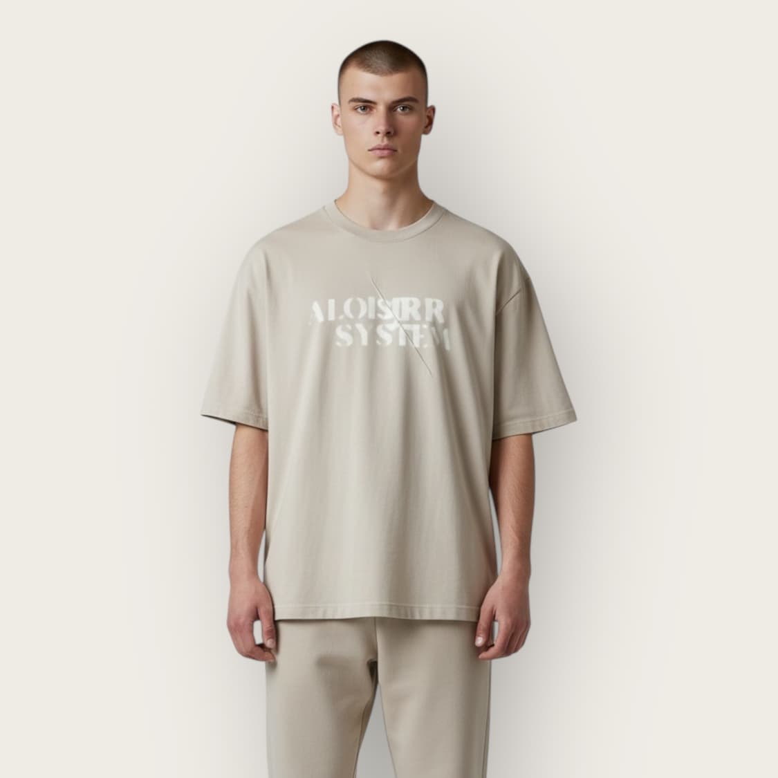 100~105/ 시스템옴므 24FW 라운드 반팔 상품이미지1