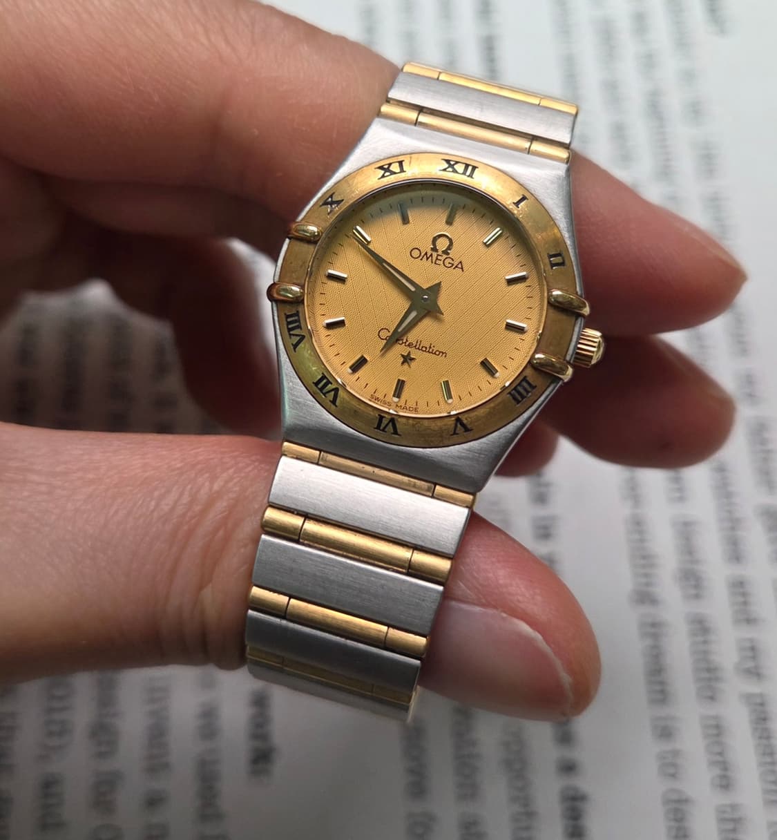 오메가 컨스틸레이션 별로고 18K콤비 풀바 쿼츠 여성용 브레이슬릿 ver 상품이미지4