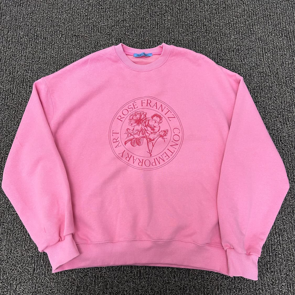 로제프란츠 클래식 플라워 맨투맨 핑크 F 상품이미지2