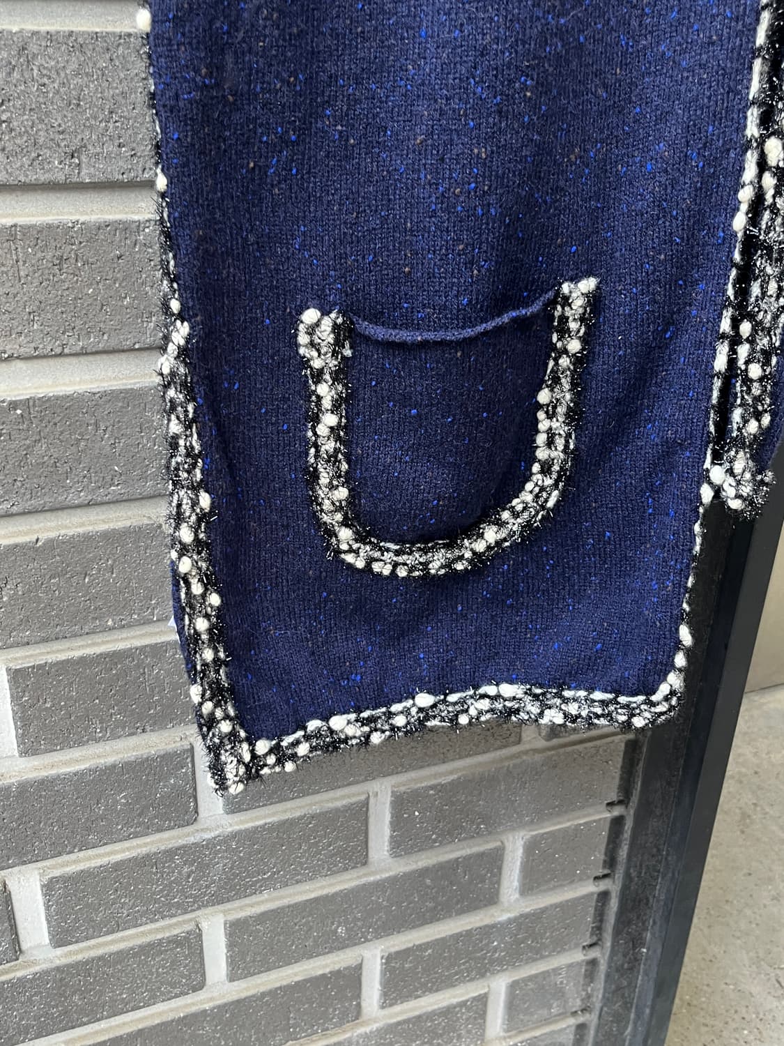 See by Chloe 씨바이끌로에 더블 포켓 머플러 네이비 상품이미지9