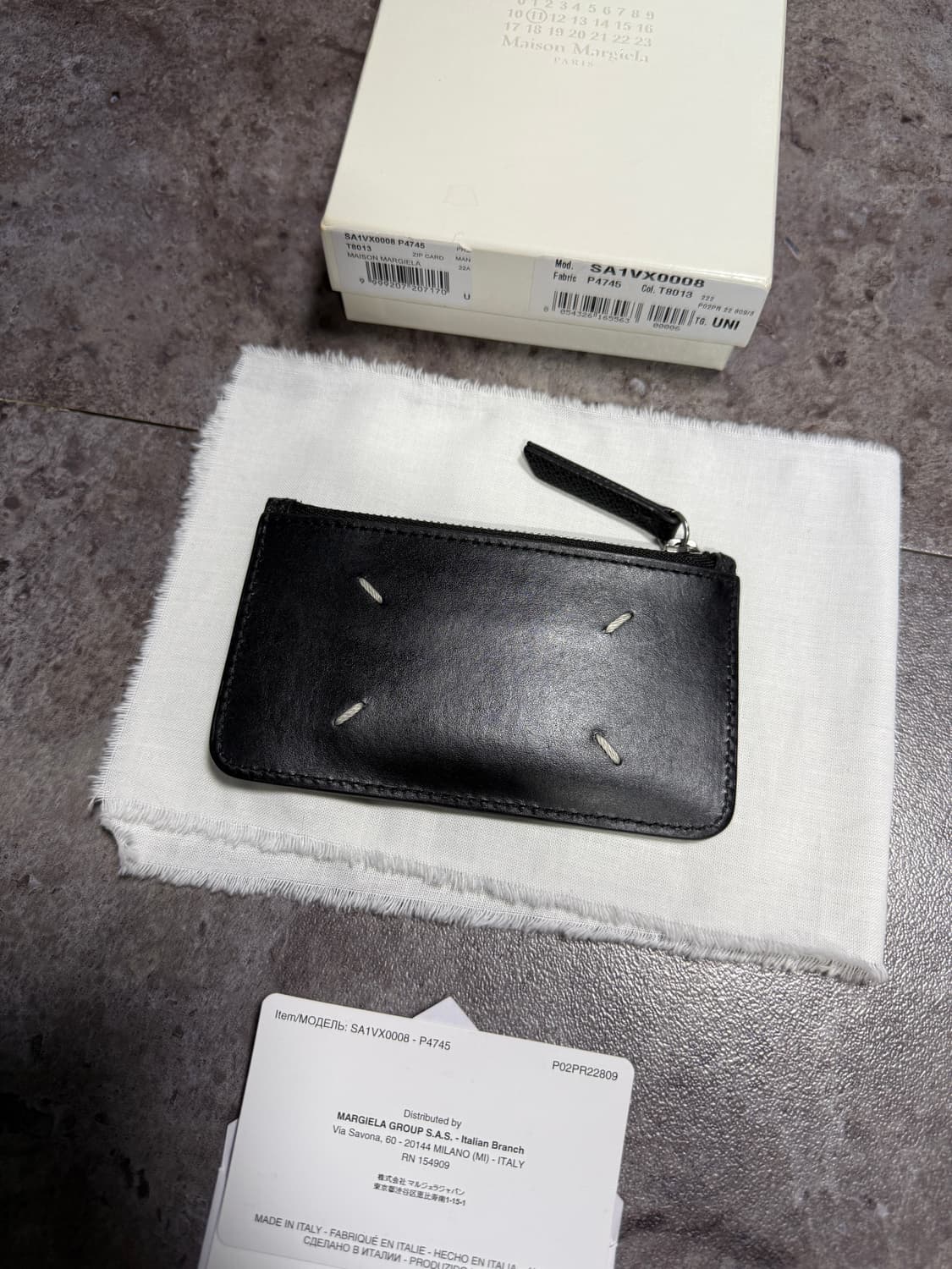 마르지엘라 지퍼 카드 지갑 정품 풀박스 상품이미지2