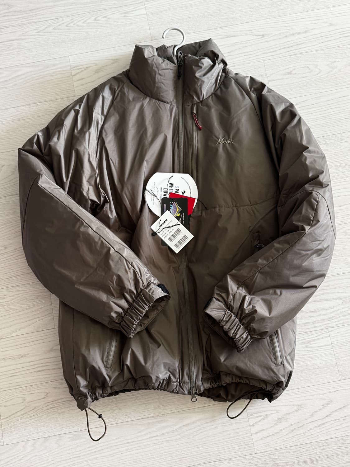 난가 오로라 텍스 스탠드카라 다운파카 XL M.grey 상품이미지1