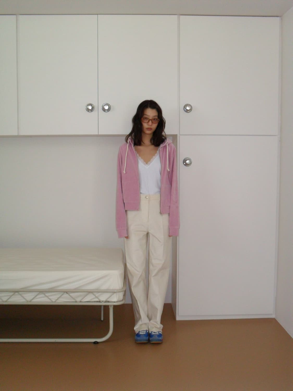 포니테일 90s 펄화이트 코듀로이 팬츠 상품이미지1