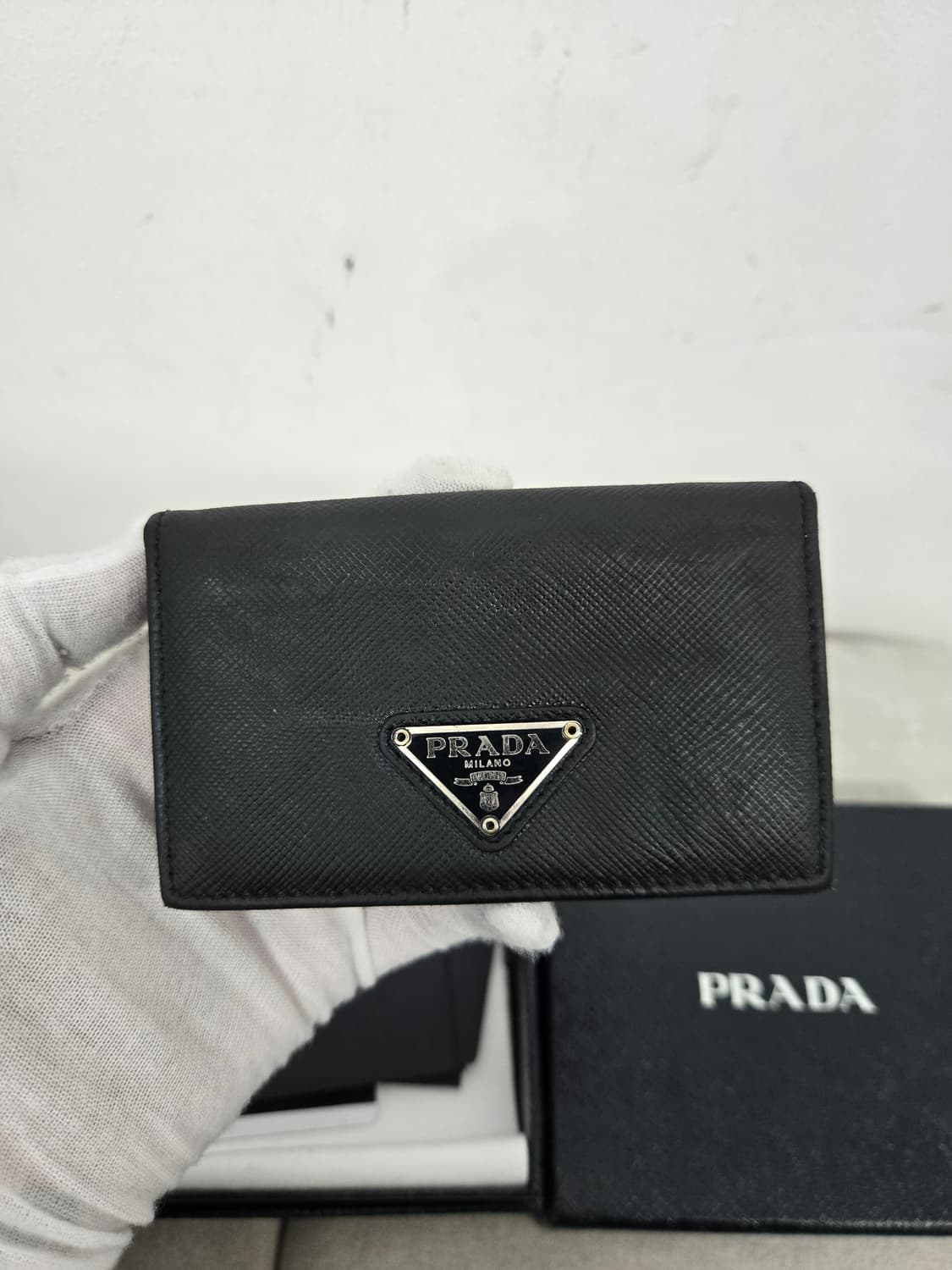 [보증서 정품] 프라다 사피아노 카드 반지갑 상품이미지5