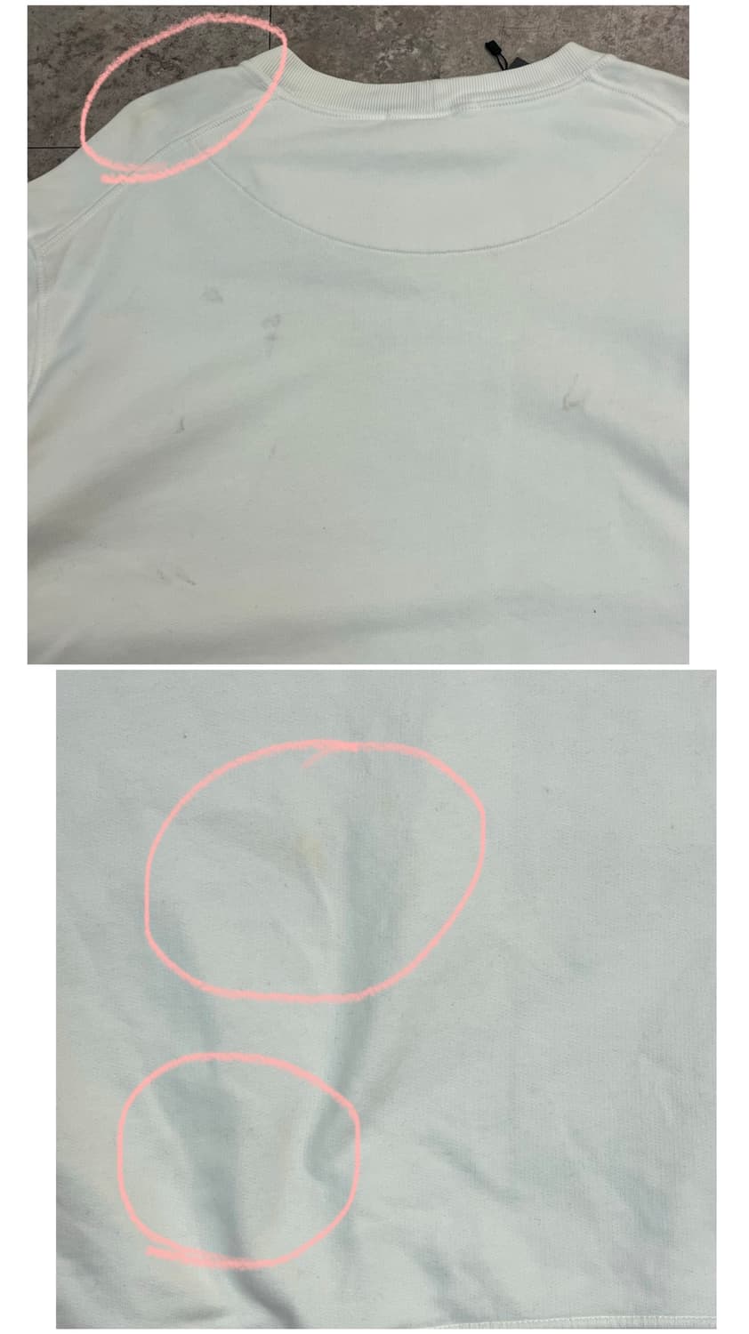 스톤아일랜드 맨투맨 화이트 3XL #csz3594 상품이미지7