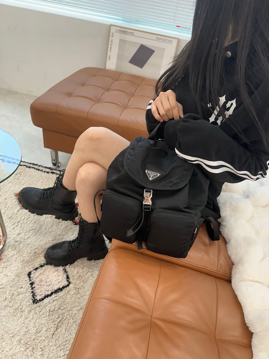 [A+급 정품] 프라다 투포켓 백팩 신형 상품이미지9