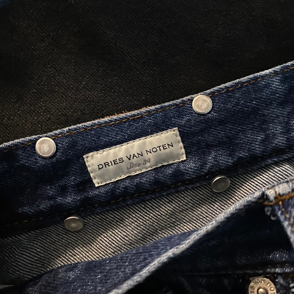 [34] 드리스 반 노튼 pine 데님 사선 페인팅 상품이미지6