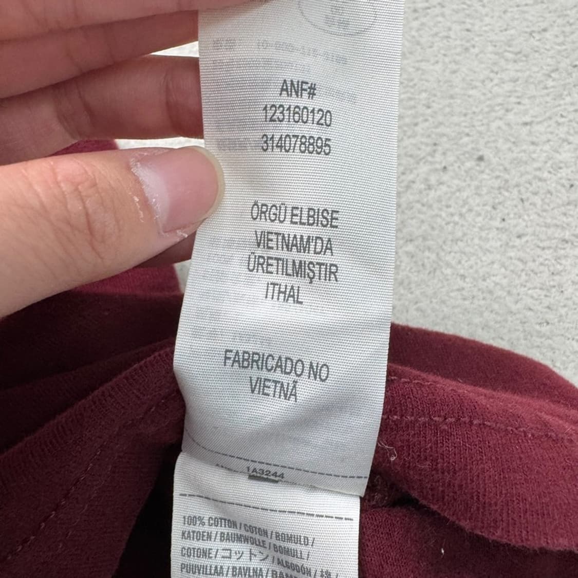 ABERCROMBIE & FITCH 빈티지 반팔 티 L 상품이미지7