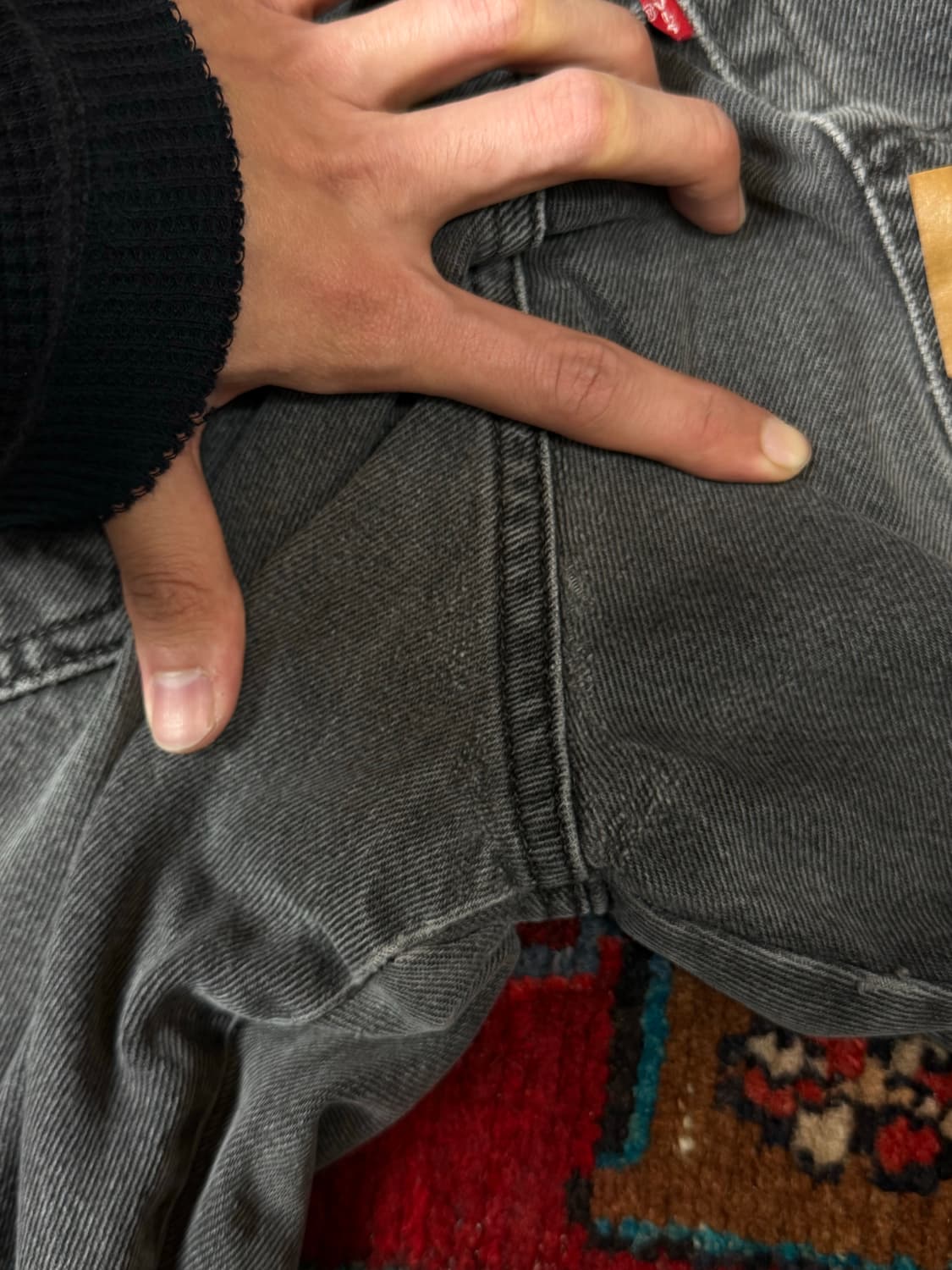 00's 빈티지 리바이스 517 블랙 부츠컷 플레어진 상품이미지10