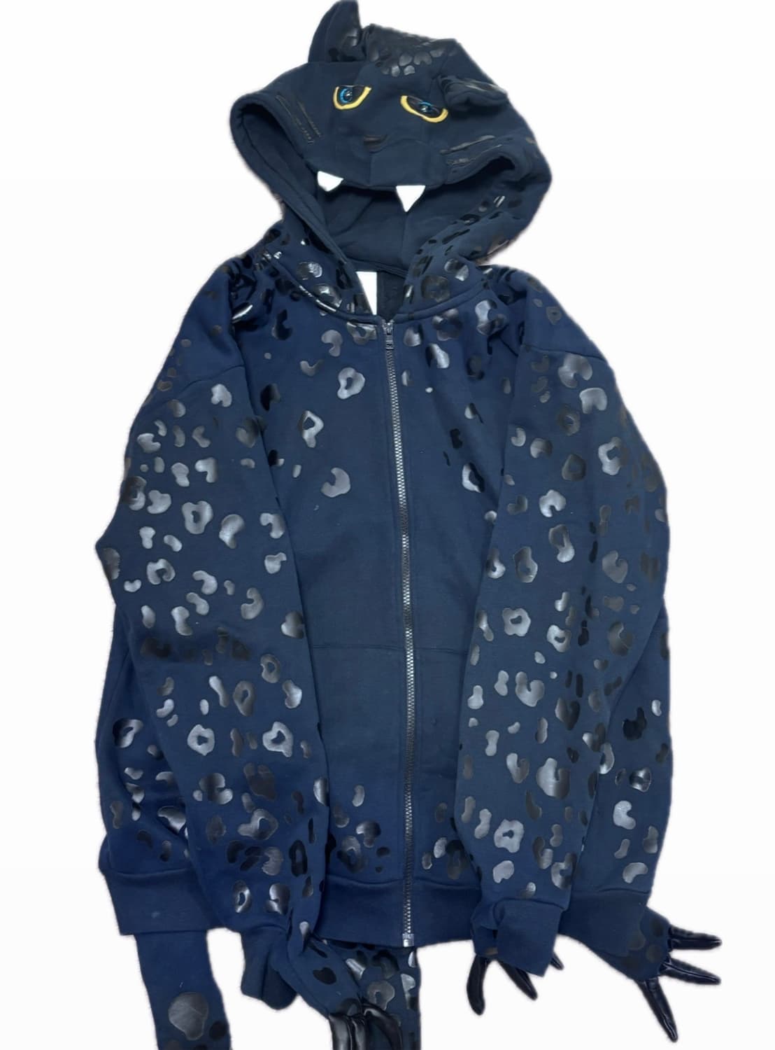 아디다스 x 제레미스캇 레오파드 후드집업 흑표범 상품이미지1