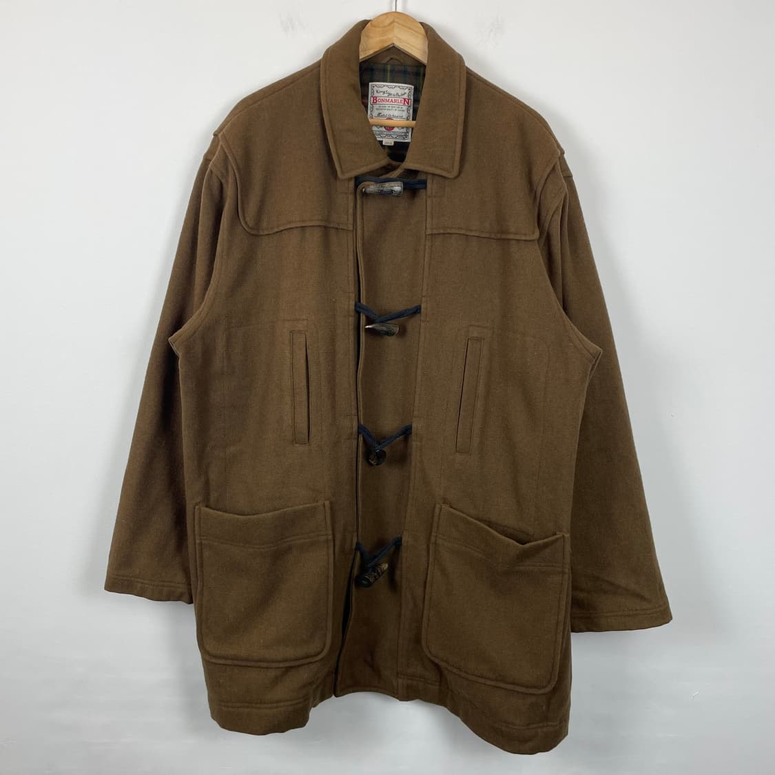 BONMARLEN 3XL 빅사이즈 브라운 떡볶이 코트 상품이미지1