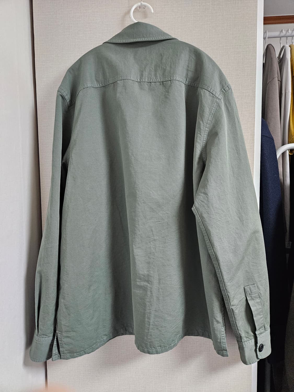 아르켓 코튼 리넨 오버셔츠 더스티 그린 50 상품이미지4