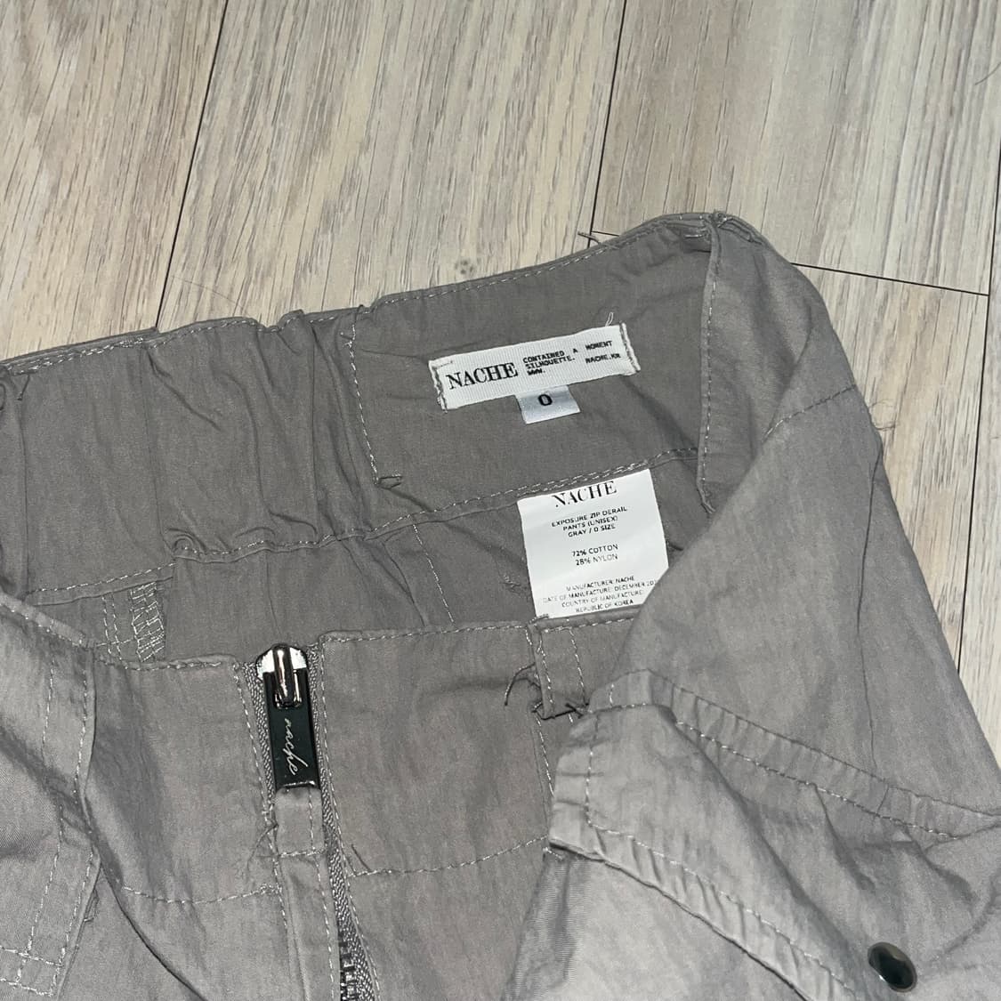 나체 NACHE EXPOSURE ZIP DETAIL PANTS(GRAY) 상품이미지6
