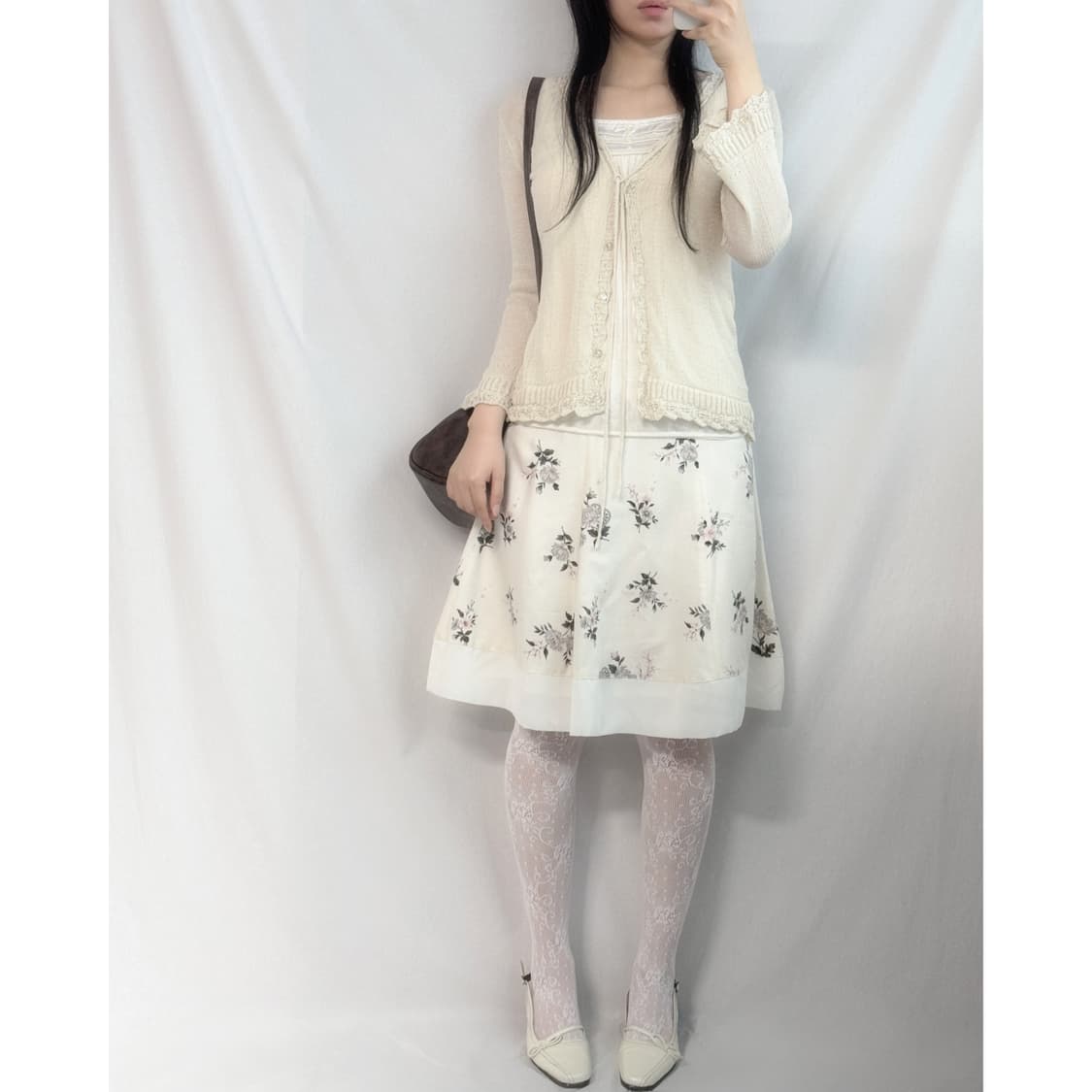 플라워 패턴 스커트 상품이미지1