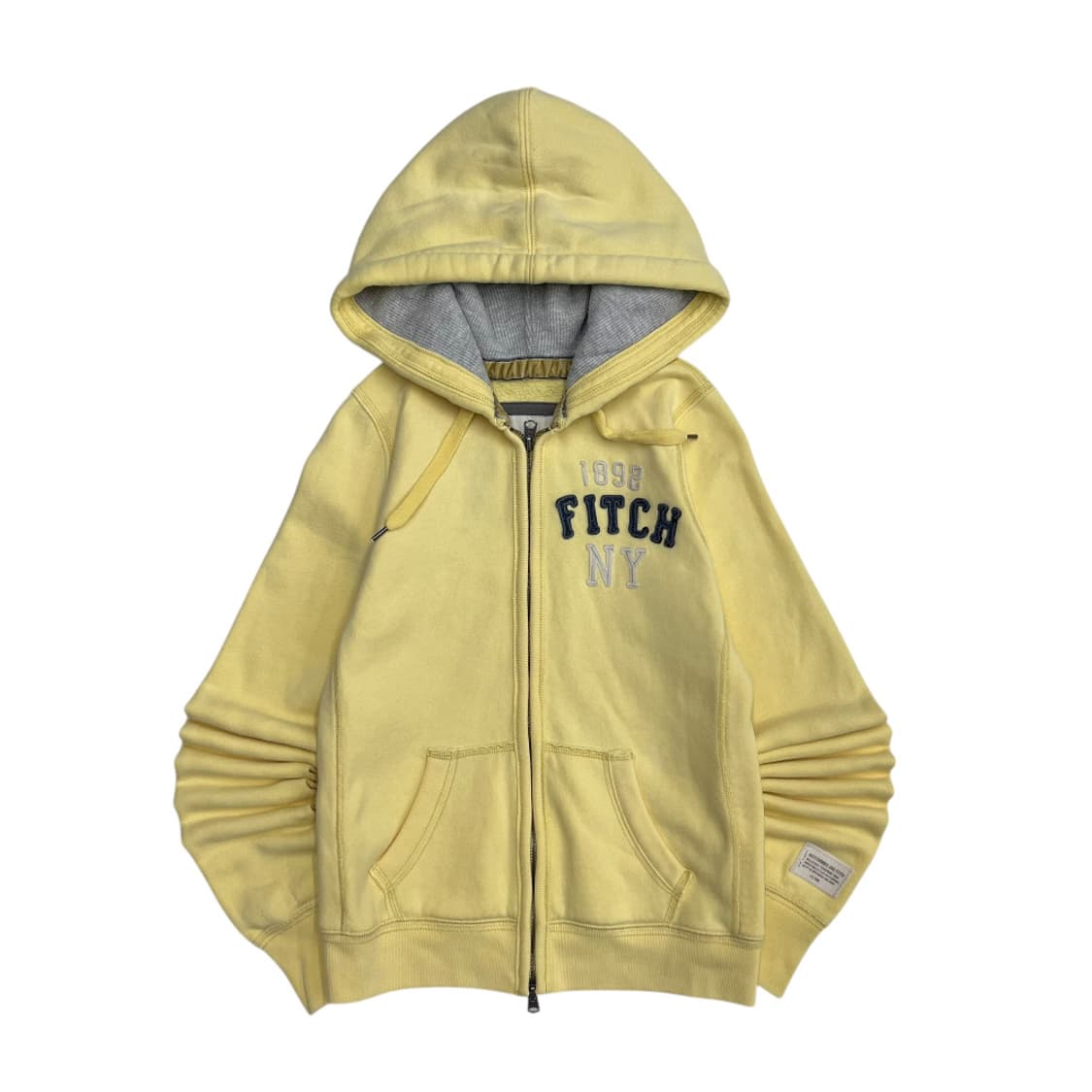 아베크롬비 사이드로고 파스텔노랑 후드집업 M 상품이미지2