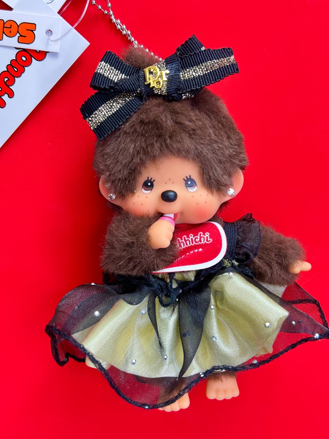 (14)정품몬치치🖤 블랙·골드 드레스 에디션 커스텀키링 상품이미지2