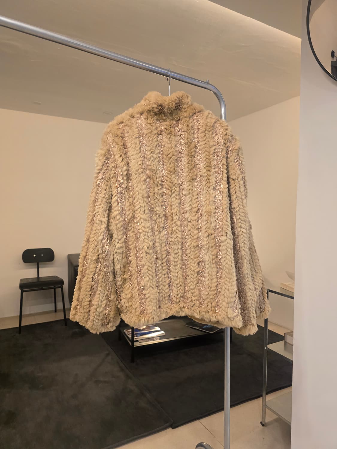 베이지 퍼 양면코트 상품이미지6