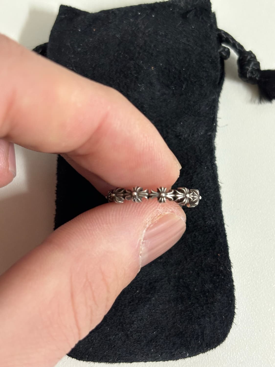 [US5] 크롬하츠 ch 밴드링 실버 상품이미지4