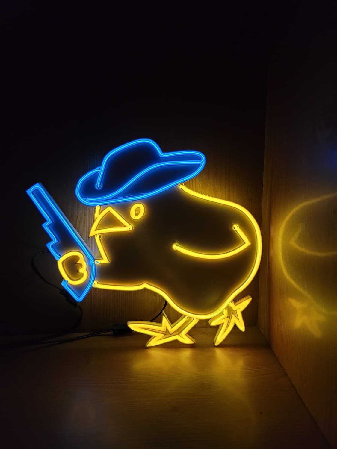 네온사인 병아리 카우보이 led 무드등 램프 상품이미지4