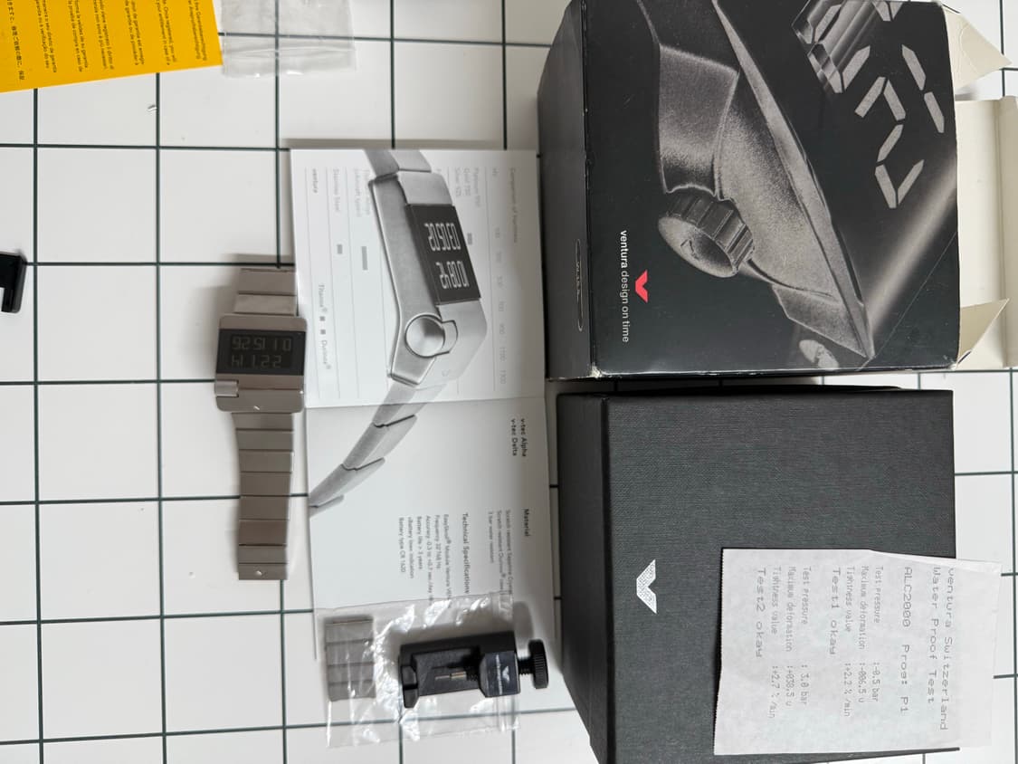 벤츄라 V-TEC 알파 디지털 시계 풀박스 상품이미지6