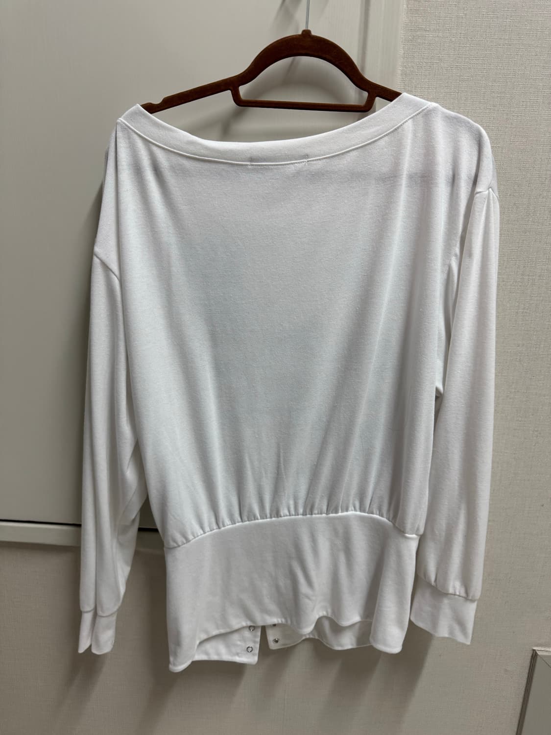 셋업이엑스이 BOLD LETTERING LOOSE TOP / WHITE 상품이미지4