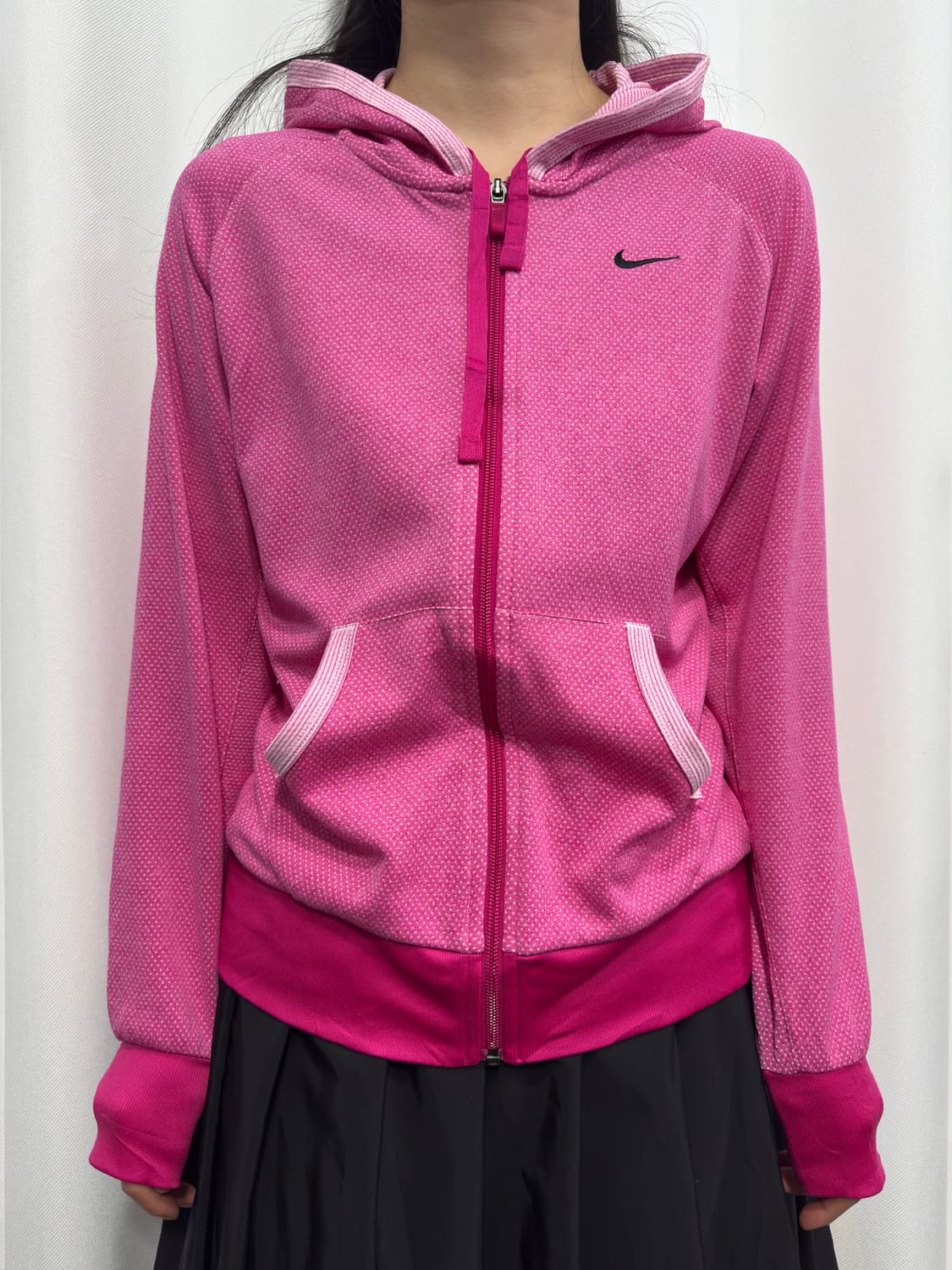 nike pink dot hood zipup 상품이미지1