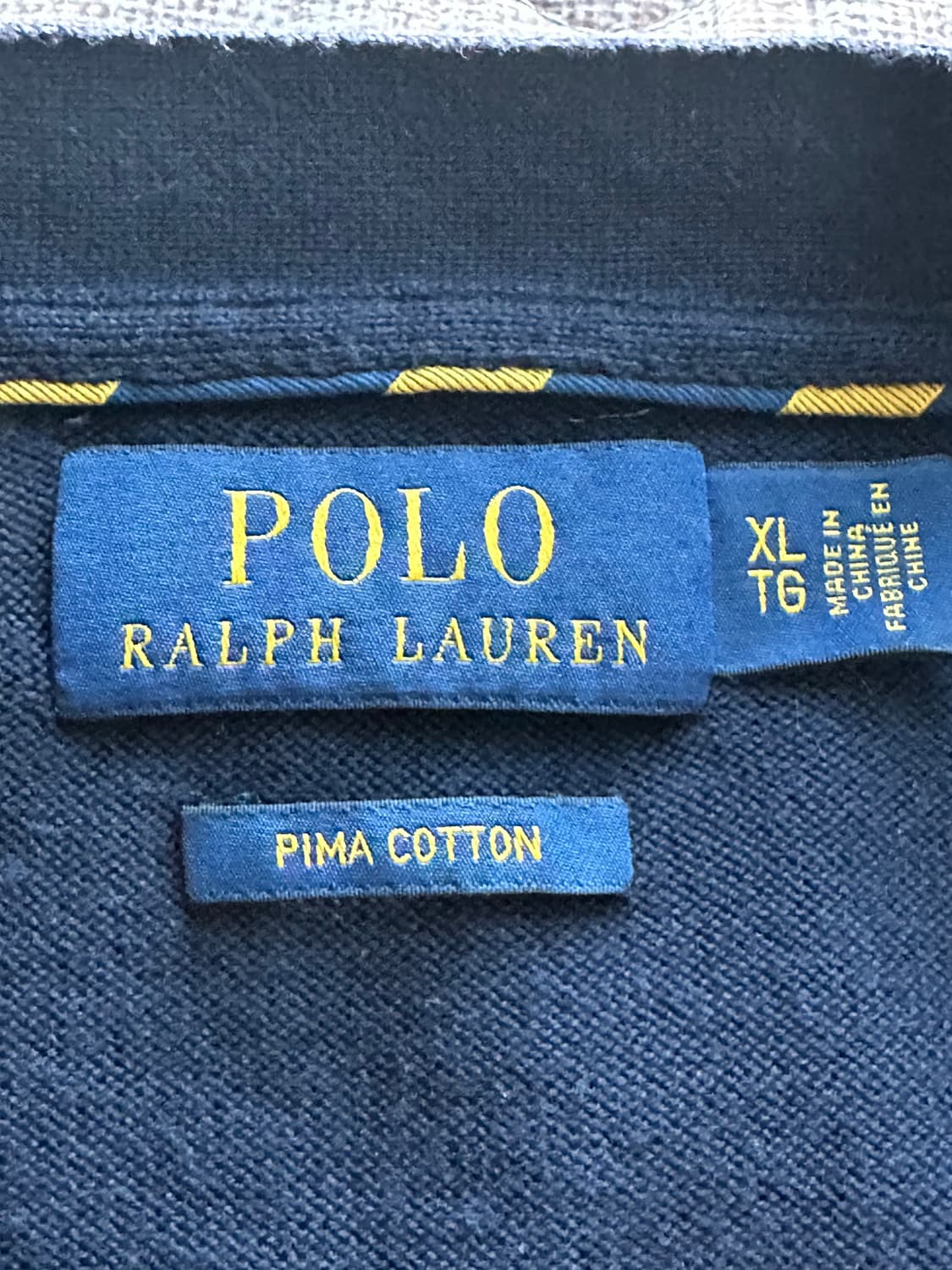 폴로 코튼 가디건 XL 네이비 상품이미지2