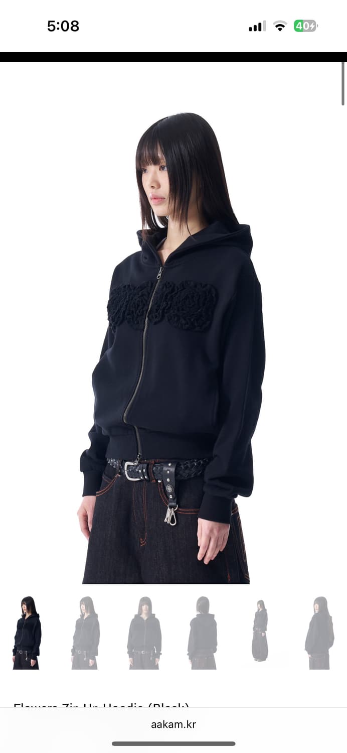 아캄 플라워 후드집업  상품이미지2