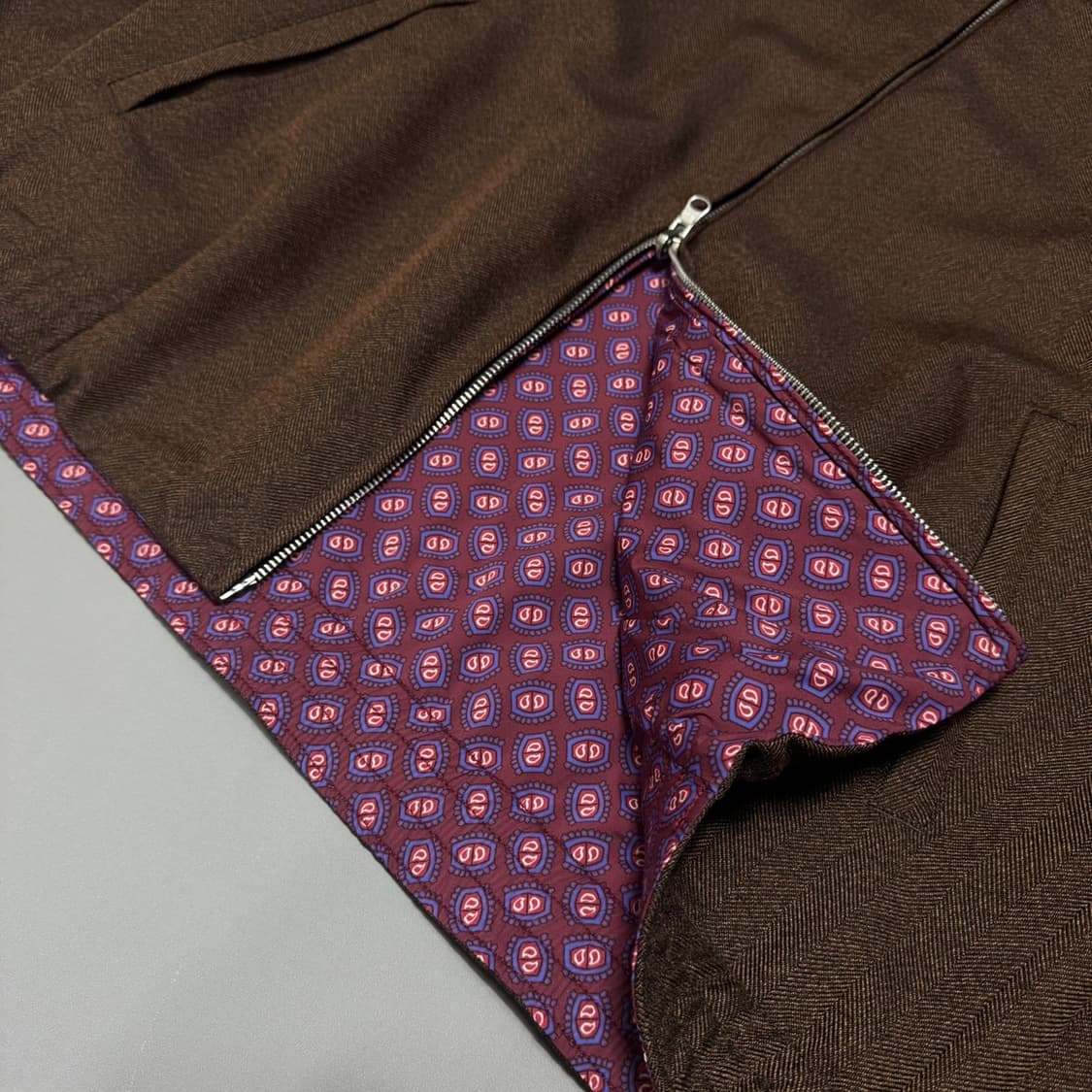 빔즈 플러스(BEAMS+) 브라운 나일론 폴리우레탄 혼방 리버시블 블루종 상품이미지7