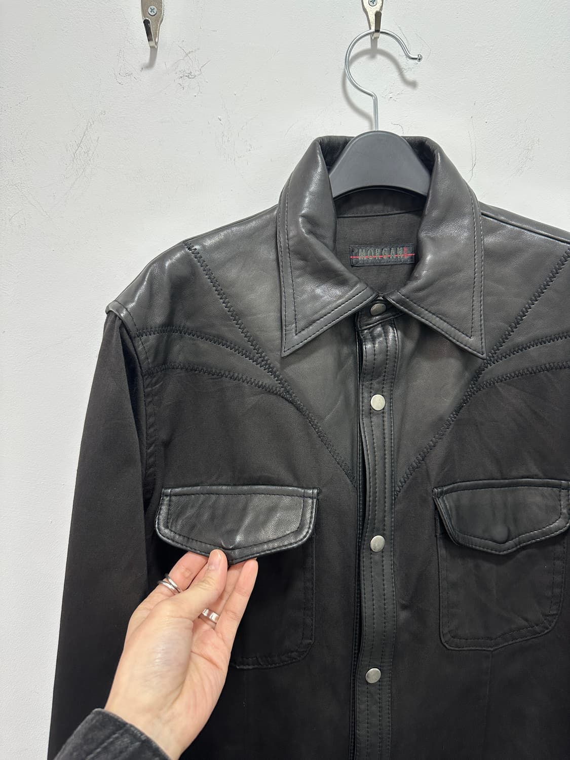 Morgan sheepskin leather shirts 상품이미지6