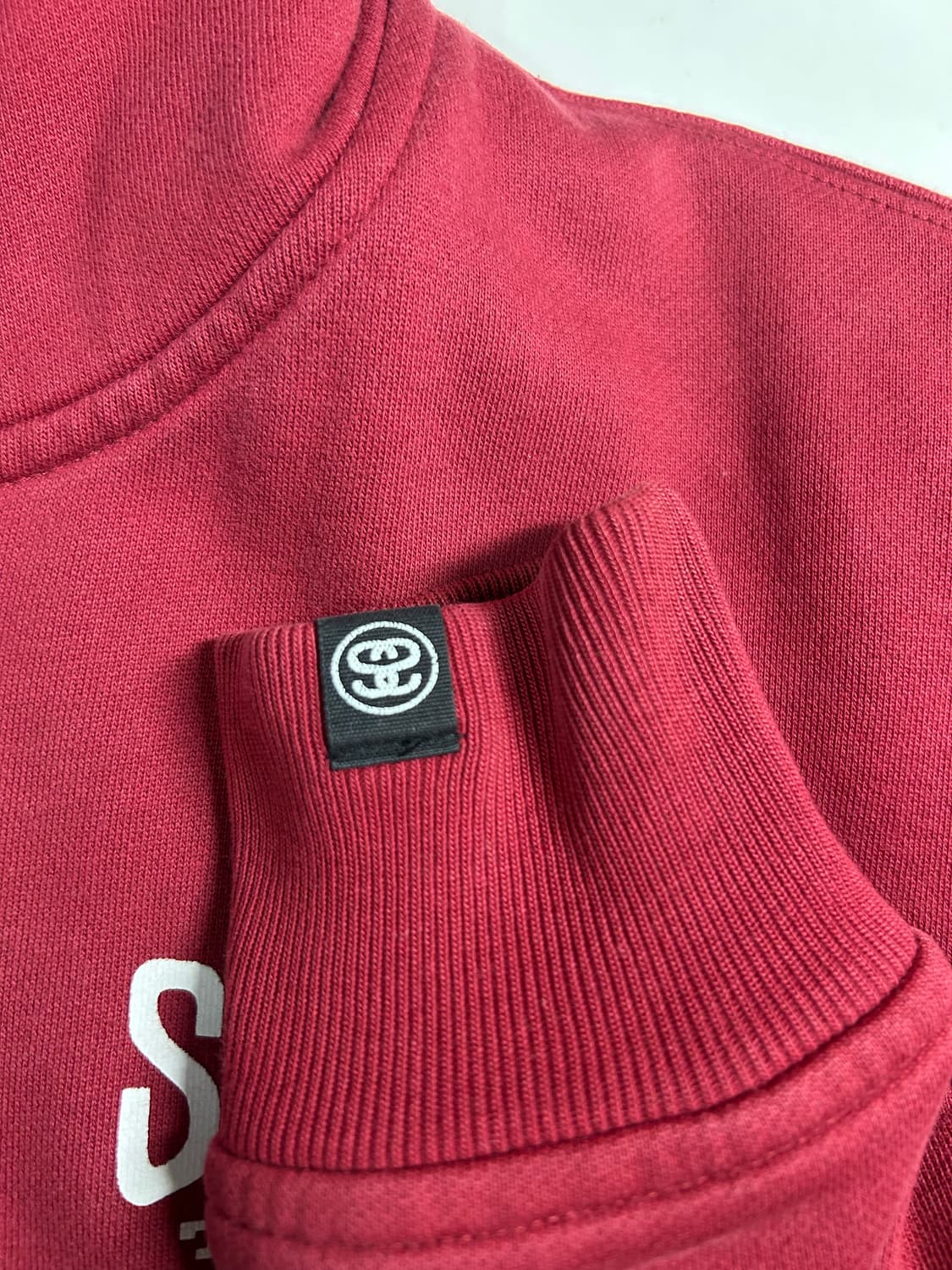 스투시 버건디 후드집업 상품이미지2