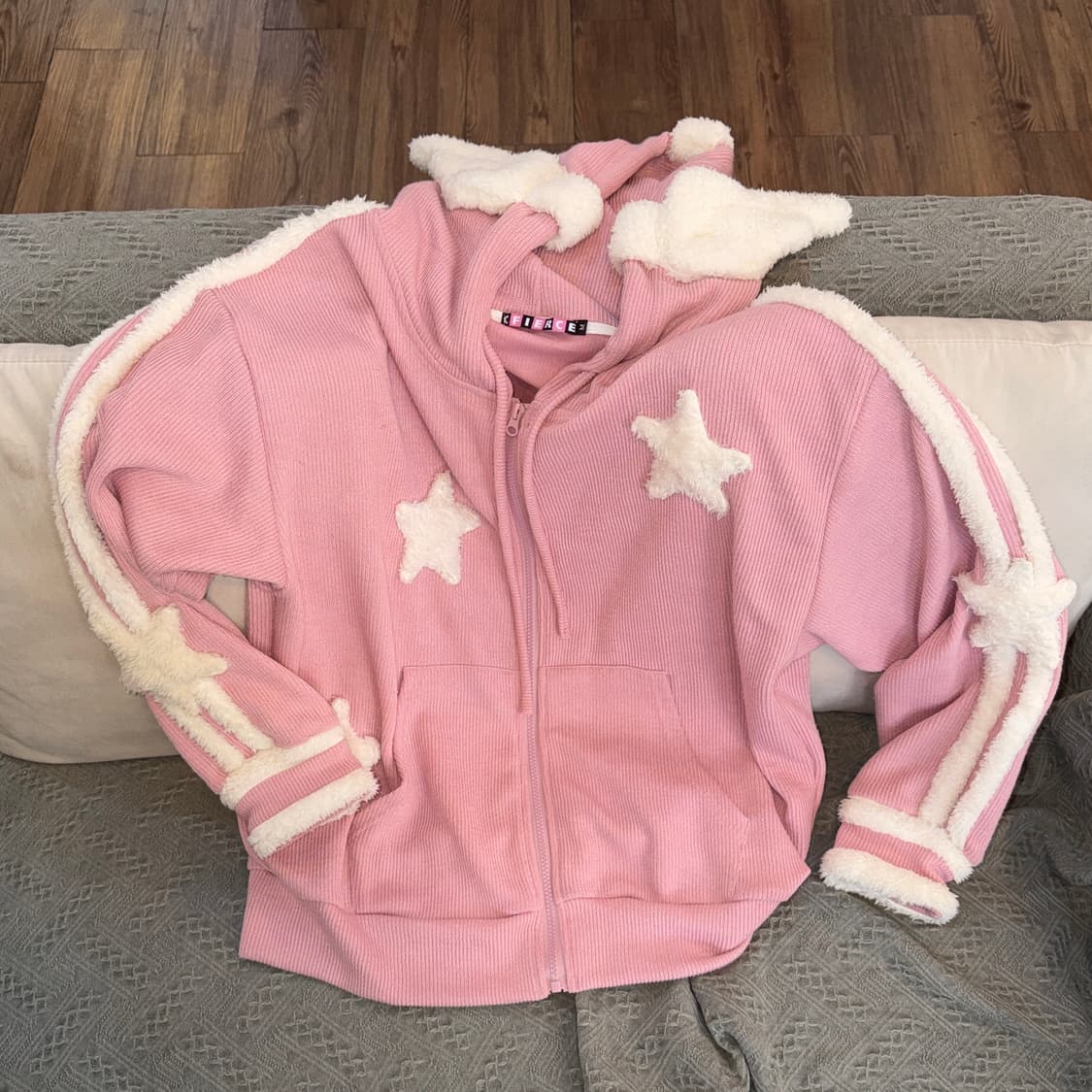 씨피어스 CFIERCE 핑크 엔젤 후디 상품이미지6