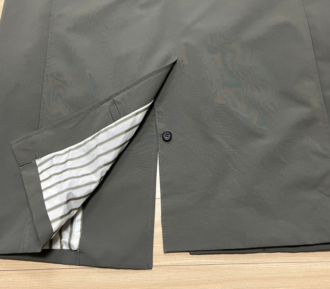 [95] 지오지아 남성 싱글 트렌치 맥코트 카키 상품이미지9