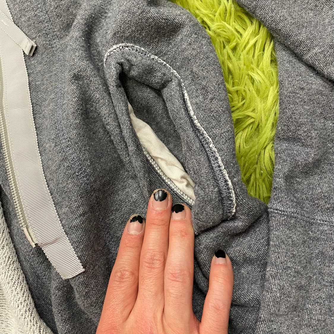 MB LUCAS CACHETTE 애시메트릭 지퍼 컷 오프 자켓 상품이미지5