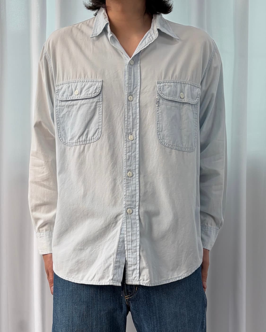 [M]리바이스 Levi's 화이트탭 썸머 샴브레이 셔츠 상품이미지2